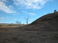 Terracetas de sobrepastoreo en ladera de colina denudacional