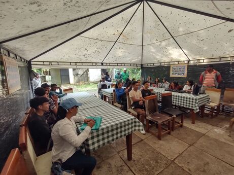Introducción sobre Neotrópicos y sus actividades en la RNG. Foto: E. Torres, 30.09.2025